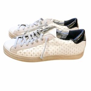 P448 Size 41 White and Black Sneakers in excellent condition